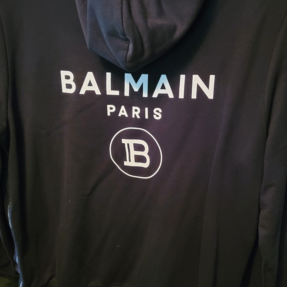 Balmain Black Hoodie XXXL